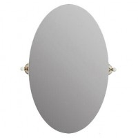 MIGLIORE Provance Зеркало овальное h80x50cm, керамика с декором ML.PRO-60.533.BR Состаренная бронза